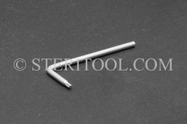 #10807 - #7 Stainless Steel Star L Key. star, hex lobe, torx, L key, stainless steel