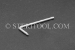 #10807 - #7 Stainless Steel Star 'L' Key. - 10807