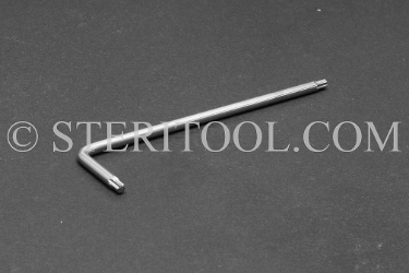 #10810 - #10 Stainless Steel Star L Key. star, hex lobe, torx, L key, stainless steel