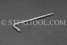 #10810 - #10 Stainless Steel Star 'L' Key. - 10810