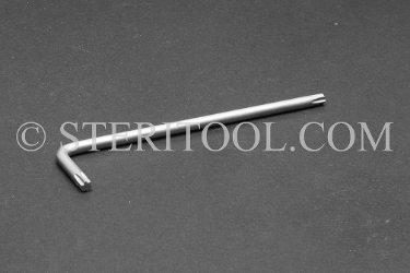 #10812 - #20 Stainless Steel Star L Key. star, hex lobe, torx, L key, stainless steel