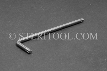 #10813 - #25 Stainless Steel Star L Key. star, hex lobe, torx, L key, stainless steel