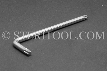 #10815 - #30 Stainless Steel Star L Key. star, hex lobe, torx, L key, stainless steel