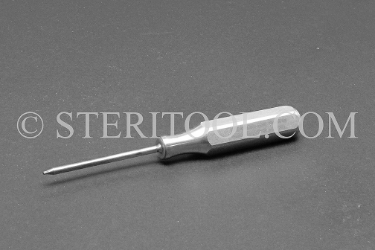 #10829SS - #4 Stainless Steel Star Driver, SS Handle. star, hex loeb, torx, stainless steel