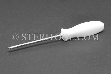 #10837 - #20 Stainless Steel Star Driver, Nylon Handle. star, hex loeb, torx, stainless steel