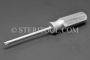 #10840SS - #30 Stainless Steel Star Driver, SS Handle. star, hex loeb, torx, stainless steel