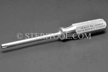 #10842SS - #45 Stainless Steel Star Driver, SS Handle. star, hex loeb, torx, stainless steel