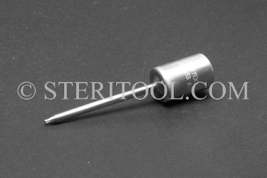 #10853 - #3 Star x 1/4 DR Stainless Steel Bit. star, hex lobe, torx, 1/4 dr, 1/4-dr, 1/4dr, bit, stainless steel