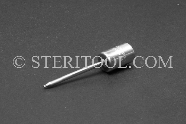 #10854 - #4 Star x 1/4 DR Stainless Steel Bit. star, hex lobe, torx, 1/4 dr, 1/4-dr, 1/4dr, bit, stainless steel