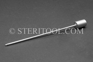 #10857_SP5 - #7 Star x 1/4 DR Stainless Steel Bit. 5" Shaft. star, hex lobe, torx, 1/4 dr, 1/4-dr, 1/4dr, bit, stainless steel