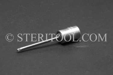 #10858 - #8 Star x 1/4 DR Stainless Steel Bit. star, hex lobe, torx, 1/4 dr, 1/4-dr, 1/4dr, bit, stainless steel