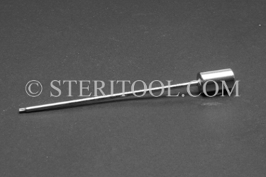 #10858_SP4 - #8 Star x 1/4 DR Stainless Steel Bit. 4" Shaft.  star, hex lobe, torx, 1/4 dr, 1/4-dr, 1/4dr, bit, stainless steel