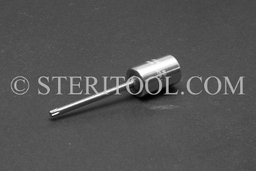 #10859 - #9 Star x 1/4 DR Stainless Steel Bit. star, hex lobe, torx, 1/4 dr, 1/4-dr, 1/4dr, bit, stainless steel