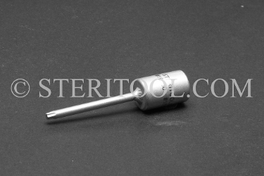 #10860 - #10 Star x 1/4 DR Stainless Steel Bit. star, hex lobe, torx, 1/4 dr, 1/4-dr, 1/4dr, bit, stainless steel