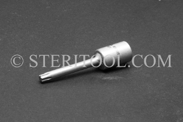 #10863 - #25 Star x 1/4 DR Stainless Steel Bit. star, hex lobe, torx, 1/4 dr, 1/4-dr, 1/4dr, bit, stainless steel