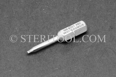 #10880 - #5 Star Stainless Steel Screwdriver Bit. star, hex lobe, torx, screwdriver, bit, stainless steel