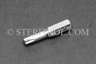 #10888 - #25 Star Stainless Steel Screwdriver Bit. star, hex lobe, torx, screwdriver, bit, stainless steel