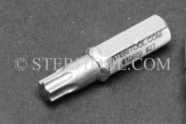 #10889 - #27 Star Stainless Steel Screwdriver Bit. star, hex lobe, torx, screwdriver, bit, stainless steel