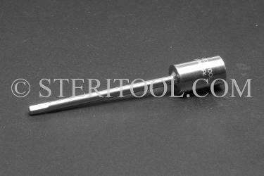 #10894_SP4 - 4mm Hex x 3/8 DR Stainless Steel Bit, 4"(100mm) OAL. 3/8dr, 3/8 dr, 3/8-dr, hex, stainless steel, bit, allen