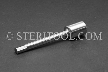 #10897_SP3 - 7mm Hex x 3/8 DR Stainless Steel Bit, 3"(75mm) Shaft. 3/8dr, 3/8 dr, 3/8-dr, hex, stainless steel, bit, allen