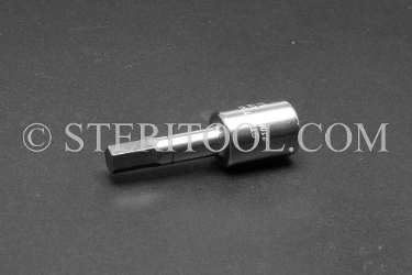 #10898 - 8mm Hex x 3/8 DR Stainless Steel Bit. 3/8 dr, 3/8dr, 3/8-dr, hex, bit, staInless steel