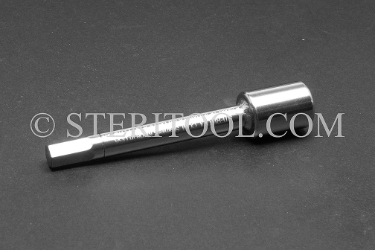 #10898_SP3 - 8mm Hex x 3/8 DR Stainless Steel Bit, 3"(75mm) Shaft. 3/8dr, 3/8 dr, 3/8-dr, hex, stainless steel, bit, allen