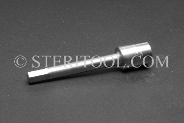 #10898_SP4 - 8mm Hex x 3/8 DR Stainless Steel Bit, 4"(100mm) OAL. 3/8dr, 3/8 dr, 3/8-dr, hex, stainless steel, bit, allen