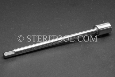 #10898_SP6 - 8mm Hex x 3/8 DR Stainless Steel Bit, 6"(150mm) OAL. 3/8dr, 3/8 dr, 3/8-dr, hex, stainless steel, bit, allen
