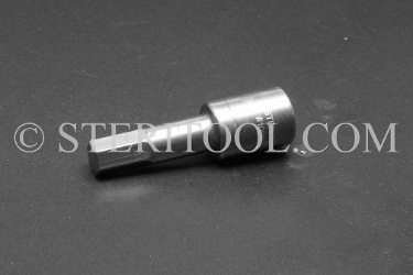 #10900 - 10mm Hex x 3/8 DR Stainless Steel Bit. 3/8 dr, 3/8dr, 3/8-dr, hex, bit, staInless steel