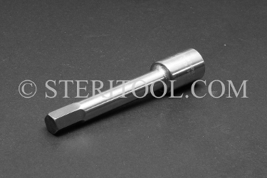 #10900_SP4 - 10mm Hex x 3/8 DR Stainless Steel Bit, 4"(100mm) OAL. 3/8dr, 3/8 dr, 3/8-dr, hex, stainless steel, bit, allen