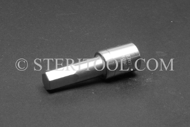 #10901 - 11mm Hex x 3/8 DR Stainless Steel Bit. 3/8 dr, 3/8dr, 3/8-dr, hex, bit, staInless steel