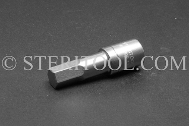 #10902 - 12mm Hex x 3/8 DR Stainless Steel Bit. 3/8 dr, 3/8dr, 3/8-dr, hex, bit, staInless steel