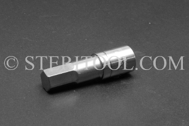 #10903 - 13mm Hex x 3/8 DR Stainless Steel Bit. 3/8 dr, 3/8dr, 3/8-dr, hex, bit, staInless steel