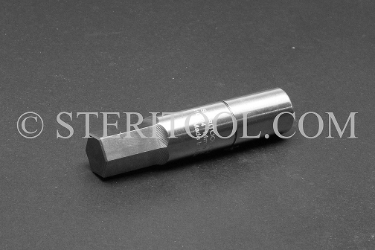 #10904 - 14mm Hex x 3/8 DR Stainless Steel Bit. 3/8 dr, 3/8dr, 3/8-dr, hex, bit, staInless steel