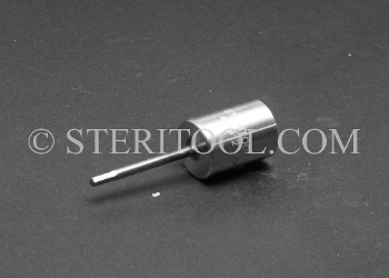 #10912 - 7/64" Hex x 3/8 DR Stainless Steel Bit. 3/8 dr, 3/8dr, 3/8-dr, hex, bit, staInless steel