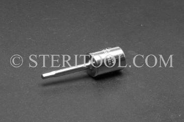 #10914 - 9/64" Hex x 3/8 DR Stainless Steel Bit. 3/8 dr, 3/8dr, 3/8-dr, hex, bit, staInless steel