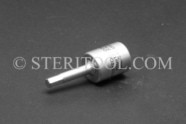 #10917 - 7/32" Hex x 3/8 DR Stainless Steel Bit. 3/8 dr, 3/8dr, 3/8-dr, hex, bit, staInless steel