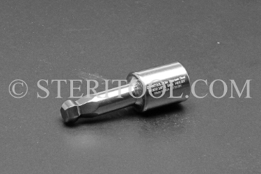#10932 - 3/8" Ball Hex x 3/8 DR Stainless Steel Bit. 3/8 dr, 3/8dr, 3/8-dr, ball hex, bit, staInless steel