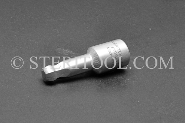 #10933 - 7/16" Ball Hex x 3/8 DR Stainless Steel Bit. 3/8 dr, 3/8dr, 3/8-dr, ball hex, bit, staInless steel