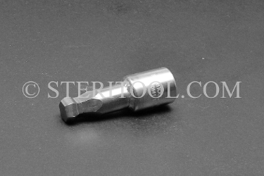 #10941 - 12mm Ball Hex x 3/8 DR Stainless Steel Bit. 3/8 dr, 3/8dr, 3/8-dr, ball hex, bit, staInless steel