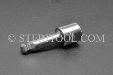 #10951 - 11mm Ball Hex x 1/2 DR Stainless Steel Bit. 1/2 dr, 1/2dr, 1/2-dr, ball hex, bit, staInless steel
