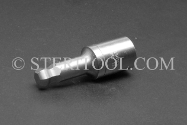 #10952 - 12mm Ball Hex x 1/2 DR Stainless Steel Bit. 1/2 dr, 1/2dr, 1/2-dr, ball hex, bit, staInless steel