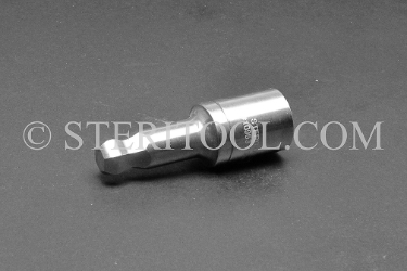 #10953 - 13mm Ball Hex x 1/2 DR Stainless Steel Bit. 1/2 dr, 1/2dr, 1/2-dr, ball hex, bit, staInless steel