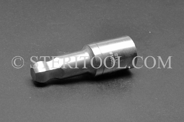 #10955 - 15mm Ball Hex x 1/2 DR Stainless Steel Bit. 1/2 dr, 1/2dr, 1/2-dr, ball hex, bit, staInless steel