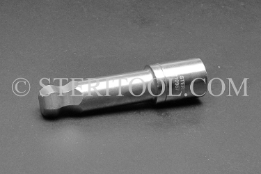 #10957 - 17mm Ball Hex x 1/2 DR Stainless Steel Bit. 1/2 dr, 1/2dr, 1/2-dr, ball hex, bit, staInless steel