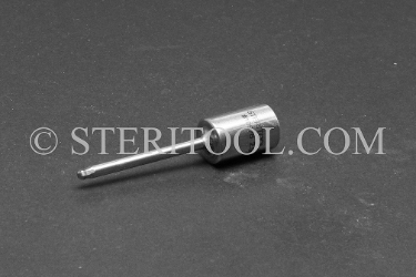 #10976 - 2.5mm Ball Hex x 1/4 DR Stainless Steel Bit, 2-1/4" OAL. 1/4 dr, 1/4dr, 1/4-dr, ball hex, bit, staInless steel