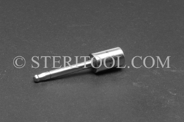 #10979 - 4.0mm Ball Hex x 1/4 DR Stainless Steel Bit, 2-1/4" OAL. 1/4 dr, 1/4dr, 1/4-dr, ball hex, bit, staInless steel