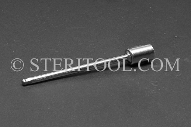 #10979SP4 - 4.0mm Ball Hex x 1/4 DR Stainless Steel Bit, 4" OAL. 1/4 dr, 1/4dr, 1/4-dr, ball hex, bit, staInless steel