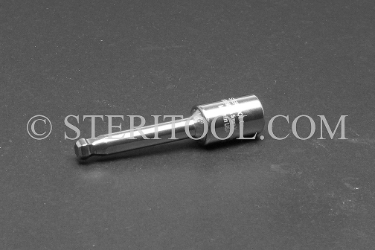 #10982 - 5.5mm Ball Hex x 1/4 DR Stainless Steel Bit, 2-1/4" OAL. 1/4 dr, 1/4dr, 1/4-dr, ball hex, bit, staInless steel