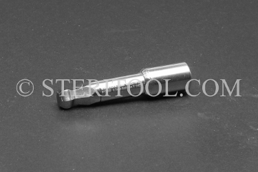 #10985 - 8.0mm Ball Hex x 1/4 DR Stainless Steel Bit, 2-1/4" OAL. 1/4 dr, 1/4dr, 1/4-dr, ball hex, bit, staInless steel